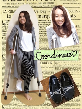 「Planet blue world（プラネットブルーワールド）のアイテム」を使った、ChitoseImanishiさん（レディース・155cm）の秋コーディネート