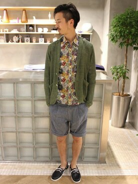 EDIFICE TOKYO店スタッフ3さん（メンズ・176cm）の春コーディネート