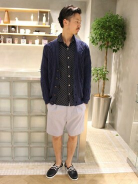 EDIFICE TOKYO店スタッフ3さん（メンズ・176cm）の春コーディネート