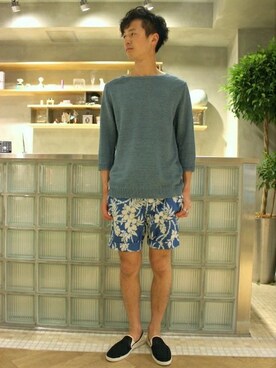 EDIFICE TOKYO店スタッフ3さん（メンズ・176cm）の春コーディネート