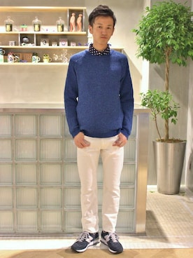 EDIFICE TOKYO店スタッフ3さん(メンズ・175cm)の秋コーディネート