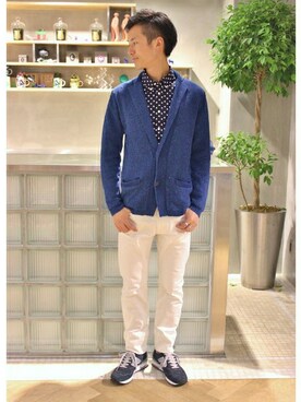 EDIFICE TOKYO店スタッフ3さん(メンズ・175cm)の秋コーディネート