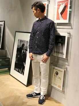 EDIFICE TOKYO店スタッフ3さん(メンズ・175cm)の秋コーディネート