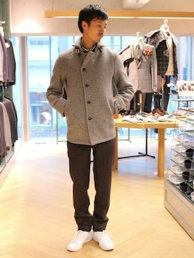EDIFICE TOKYO店スタッフ3さん（メンズ・175cm）の秋コーディネート