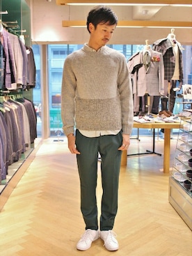 EDIFICE TOKYO店スタッフ3さん（メンズ・175cm）の秋コーディネート