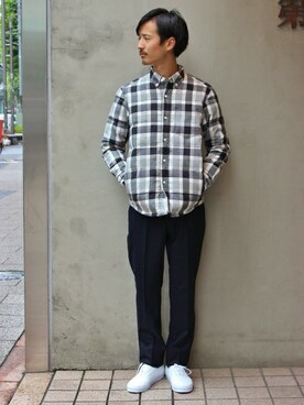 EDIFICE TOKYO店スタッフ3さん(メンズ・176cm)の秋コーディネート