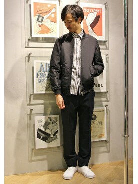 EDIFICE TOKYO店スタッフ3さん(メンズ・176cm)の秋コーディネート