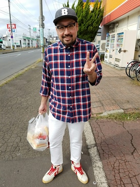 「ラブ＆ピース2016」｜「アイテム（キャップ）」を使った、rinosmanさん（メンズ・179cm）の秋コーディネート
