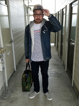 「SWAGGER（スワッガー）のアイテム（ジャケット/アウター）」を使った、rinosmanさん（メンズ・179cm）の秋コーディネート
