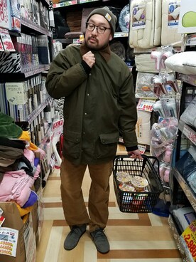 「アイテム（カバーオール）」を使った、rinosmanさん（メンズ・179cm・30代）の冬コーディネート