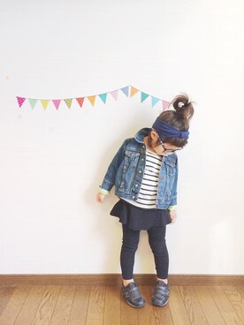 「BACK NUMBER（バックナンバー）のアイテム（トップス）」を使った、*aoさん（キッズ・90cm）の春コーディネート
