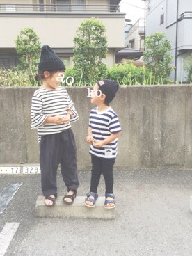 *aoさん（キッズ・100cm）の夏コーディネート