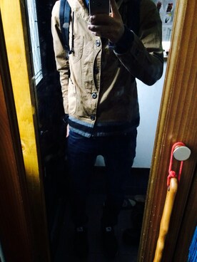 「Paul Smith（ポールスミス）のアイテム（デニムパンツ、ブルー系）」を使った、ひさん（メンズ・169cm）の秋コーディネート