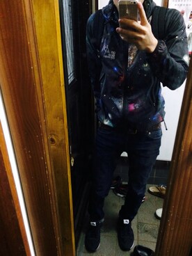 「go slow caravan（ゴースローキャラバン）のアイテム（マウンテンパーカー、その他）」を使った、ひさん（メンズ・169cm）の秋コーディネート