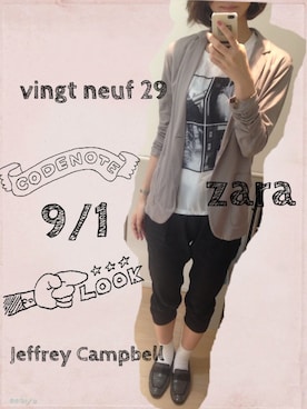「Jeffrey Campbell（ジェフリーキャンベル）のアイテム（その他シューズ）」を使った、菅千代美(すがちよみ)さん（レディース・170cm）の秋コーディネート
