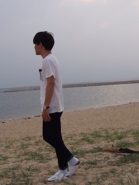 「cheap monday」｜「アイテム（その他）」を使った、たかまるさん（メンズ・180cm）の夏コーディネート