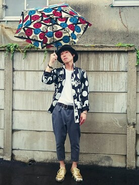 「mabu（マブ）のアイテム」を使った、Yugo Yoshidaさん（メンズ・169cm）の夏コーディネート