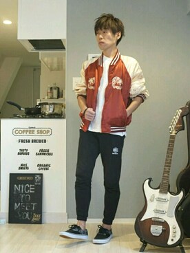 「スボーツミックス」｜「アイテム（ナイロンジャケット）」を使った、Yugo Yoshidaさん（メンズ・169cm）の秋コーディネート