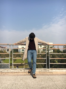 「Sunnyday」｜「アイテム（ジャケット/アウター）」を使った、TurmanLinさん（メンズ・170cm）の春コーディネート