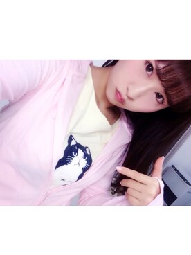 「dazzlin（ダズリン）のアイテム（Tシャツ/カットソー、イエロー系）」を使った、MARIさん（レディース・160cm）の春コーディネート