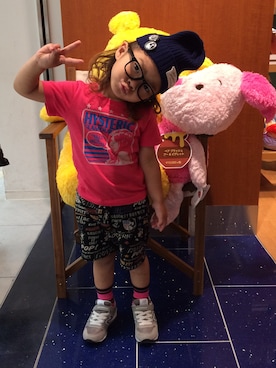 hysboyxslygirlさん（キッズ・100cm）の夏コーディネート