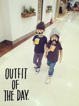 「UNIQLO（ユニクロ）のアイテム（その他パンツ、ブルー系）」を使った、ayaponさん（レディース・158cm）の秋コーディネート
