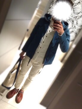 「マウンテンパーカー」｜ぱおさん（メンズ・173cm）の春コーディネート