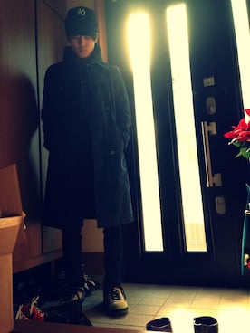 「UNIQLO（ユニクロ）のスキニー（その他パンツ、ブラック系）」を使った、kojitarosさん（メンズ）の秋コーディネート