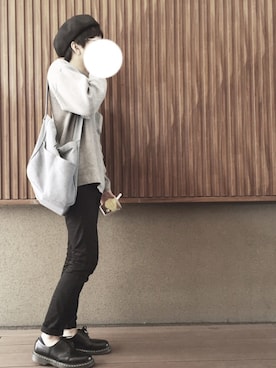 「UNIQLO（ユニクロ）のWOMEN ウルトラストレッチジーンズ（デニムパンツ）」を使った、テルさん（メンズ・167cm）の秋コーディネート