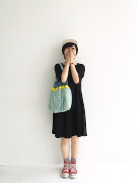 「CABANE de ZUCCa（カバンドズッカ）のアイテム（腕時計）」を使った、tama_hacoさん（レディース・160cm）の夏コーディネート