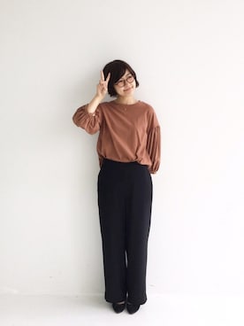 「haco!（ハコ）のアイテム（アクセサリー）」を使った、tama_hacoさん（レディース・160cm）の秋コーディネート