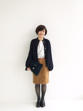 「haco!（ハコ）のアイテム（ブルゾン）」を使った、tama_hacoさん（レディース・160cm）の秋コーディネート