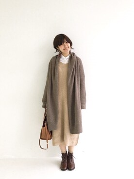 「haco!（ハコ）のアイテム（ブーツ）」を使った、tama_hacoさん（レディース・160cm）の秋コーディネート