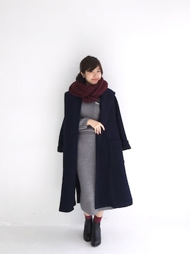 「haco!（ハコ）のアイテム（ブーツ）」を使った、tama_hacoさん（レディース・160cm）の秋コーディネート