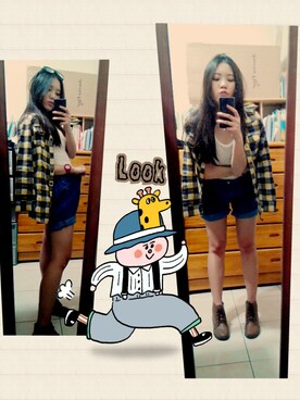 「アイテム（アナログ腕時計、ピンク系）」を使った、yangyangさん（レディース・167cm）の春コーディネート