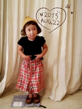 「NANO universe（ナノユニバース）のアイテム（パンツ）」を使った、sosunnさん（キッズ・90cm）の夏コーディネート