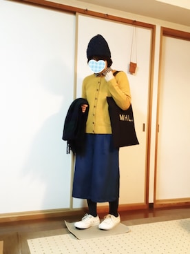 「ムック本」｜「アイテム（帽子）」を使った、うた♪さん（レディース・163cm）の冬コーディネート