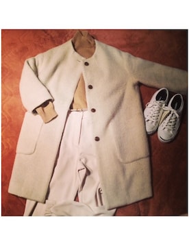 「CONVERSE（コンバース）のCONVERSE コンバース ジャック パーセル / JACK PURCEL（スニーカー）」を使った、kokoさん（レディース・165cm）の冬コーディネート