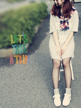 「スウェット×シャツ」｜トレンド服のイタフラさん（レディース・158cm）の冬コーディネート