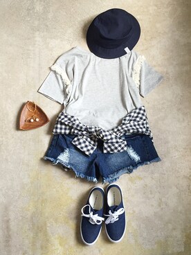 トレンド服のイタフラさん（レディース・165cm）の夏コーディネート