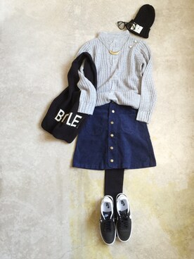 トレンド服のイタフラさん（レディース・165cm）の冬コーディネート