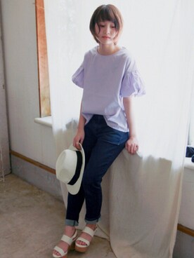 「イタフラ（イタフラ）のアイテム」を使った、トレンド服のイタフラさん（レディース・156cm）の春コーディネート