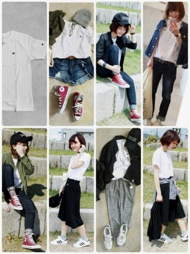 「イタフラ（イタフラ）のアイテム」を使った、トレンド服のイタフラさん（レディース・160cm）の春コーディネート