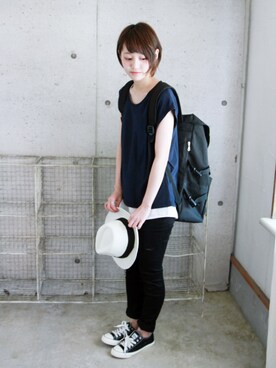 「イタフラ（イタフラ）のアイテム」を使った、トレンド服のイタフラさん（レディース・158cm）の春コーディネート