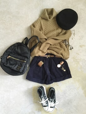 トレンド服のイタフラさん（レディース・165cm）の秋コーディネート