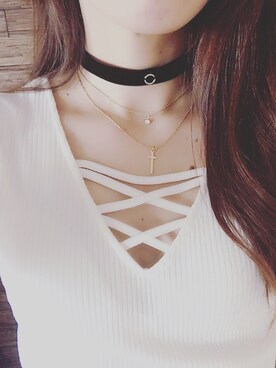「GYDA（ジェイダ）のアイテム（Tシャツ/カットソー、ホワイト系）」を使った、mdkさん（キッズ）の夏コーディネート