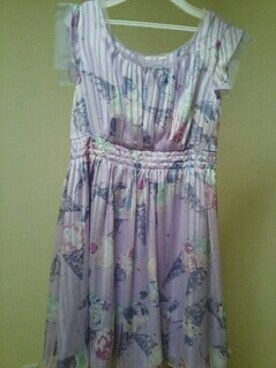 「MILK（ミルク）のアイテム（ワンピース/ドレス、パープル系）」を使った、つのさん（レディース）の夏コーディネート