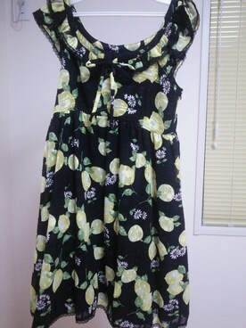 「MILK（ミルク）のアイテム（ワンピース/ドレス、ブラック系）」を使った、つのさん（レディース）の夏コーディネート