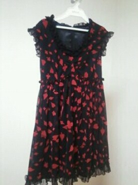 「MILK（ミルク）のアイテム（ワンピース/ドレス、ブラック系）」を使った、つのさん（レディース）の夏コーディネート