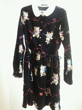 「MILK（ミルク）のアイテム（ワンピース/ドレス、ブラック系）」を使った、つのさん（レディース）の夏コーディネート